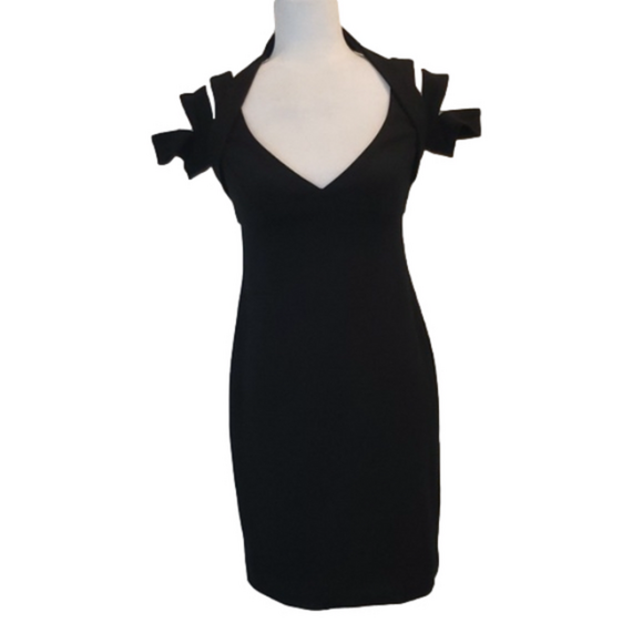 Muse Boston Proper Sexy Bodycon Black Dress Size 2 - Picture 1 of 12